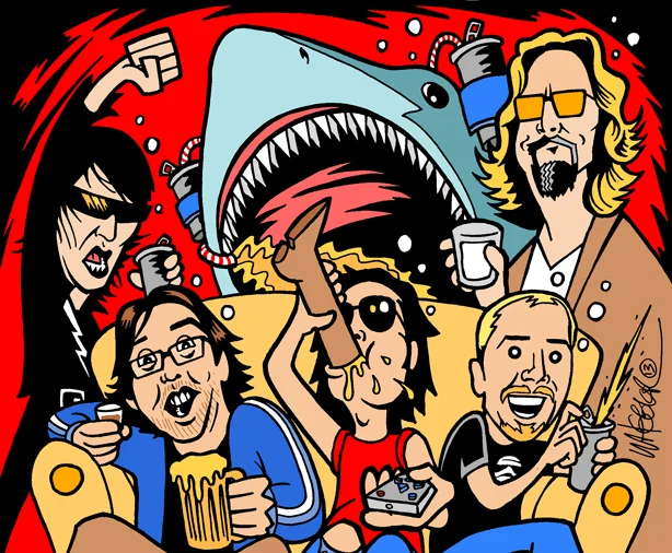 HOW TO DRINK DURING A MOVIEProvided written article and spot illustration.&nbsp;